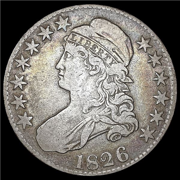 1826 O - 119 Capped Bust Half Dollar NICELY CIRCUL