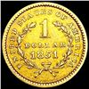 Image 2 : 1851 Rare Gold Dollar ABOUT UNCIRCULATED