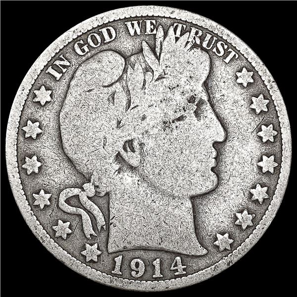 1914 Barber Half Dollar NICELY CIRCULATED