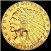 Image 1 : 1910 $2.50 Gold Quarter Eagle CLOSELY UNCIRCULATED