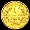 Image 2 : 1851 Rare Gold Dollar UNCIRCULATED