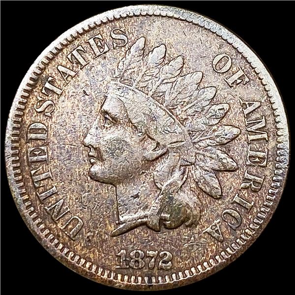 1872 Indian Head Cent LIGHTLY CIRCULATED