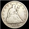 Image 1 : 1875-CC Twenty Cent Piece NICELY CIRCULATED