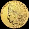 1911 $10 Gold Eagle NEARLY UNCIRCULATED