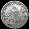 Image 2 : 1861 Seated Liberty Half Dollar CLOSELY UNCIRCULAT