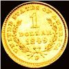 Image 2 : 1849-D Rare Gold Dollar UNCIRCULATED
