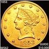 Image 1 : 1853 $10 Gold Eagle CLOSELY UNCIRCULATED