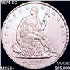 Image 1 : 1874-CC Seated Liberty Half Dollar UNCIRCULATED