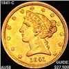 Image 1 : 1841-C $5 Gold Half Eagle CHOICE BU