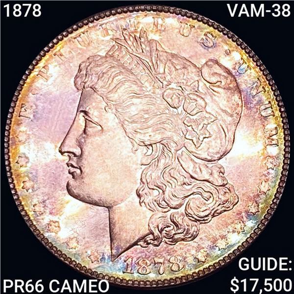 1878 VAM-38 Morgan Silver Dollar SUPERB GEM BU