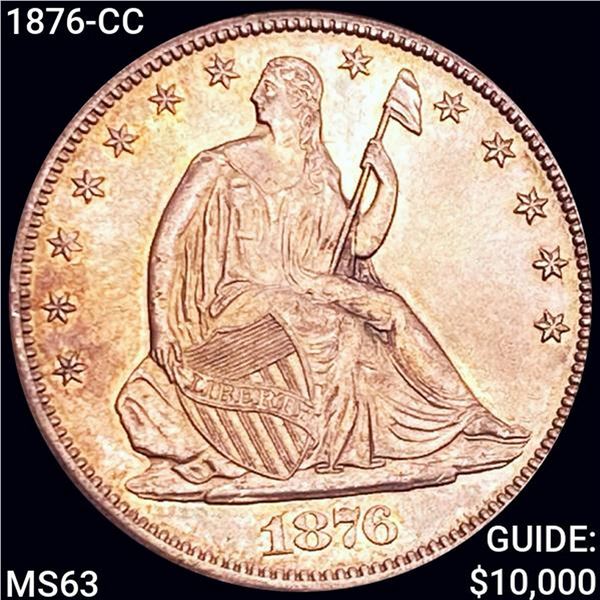1876-CC Seated Liberty Half Dollar UNCIRCULATED