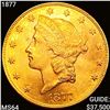 Image 1 : 1877 $20 Gold Double Eagle CHOICE BU+