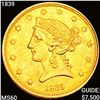 Image 1 : 1839 $5 Gold Half Eagle CHOICE BU+