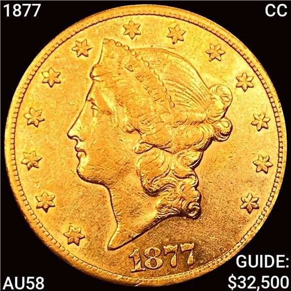 1877-CC $20 Gold Double Eagle CHOICE BU