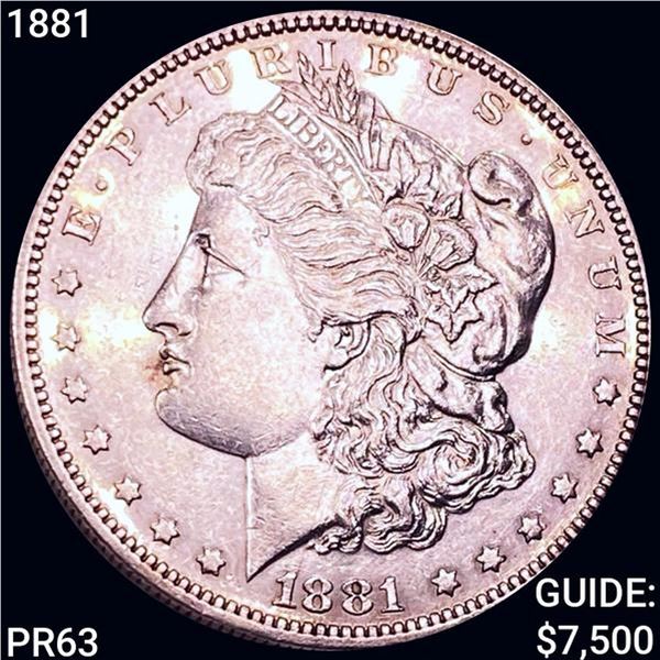 1881 Morgan Silver Dollar CHOICE PROOF
