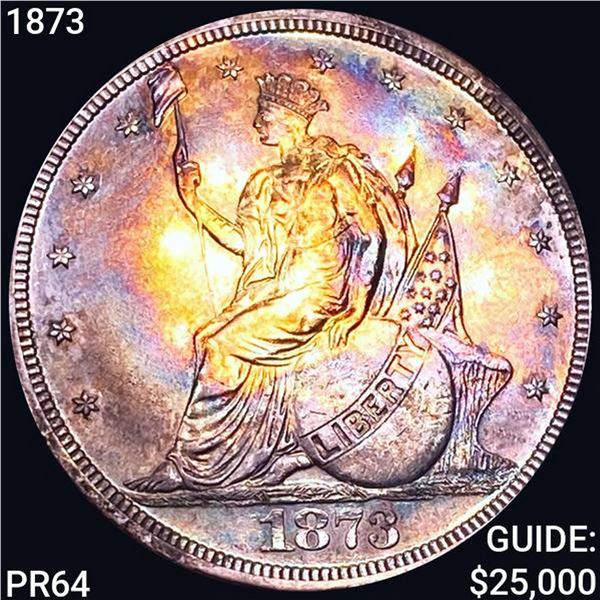 1873 J-1310 Pattern Trade Dollar CHOICE BU