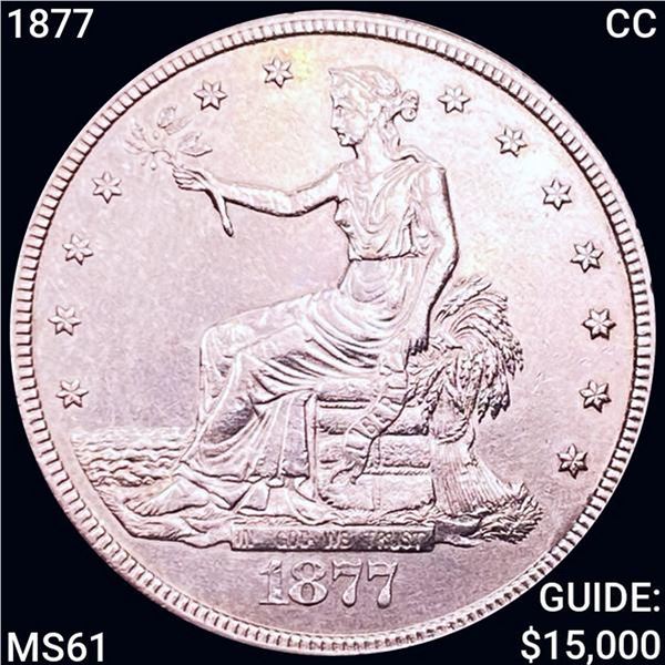 1877-CC Silver Trade Dollar HIGH GRADE +