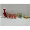 Image 1 : Collection Of Assorted Glass Tinted Dishware