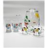 Image 1 : Floral Glass Dishware Set