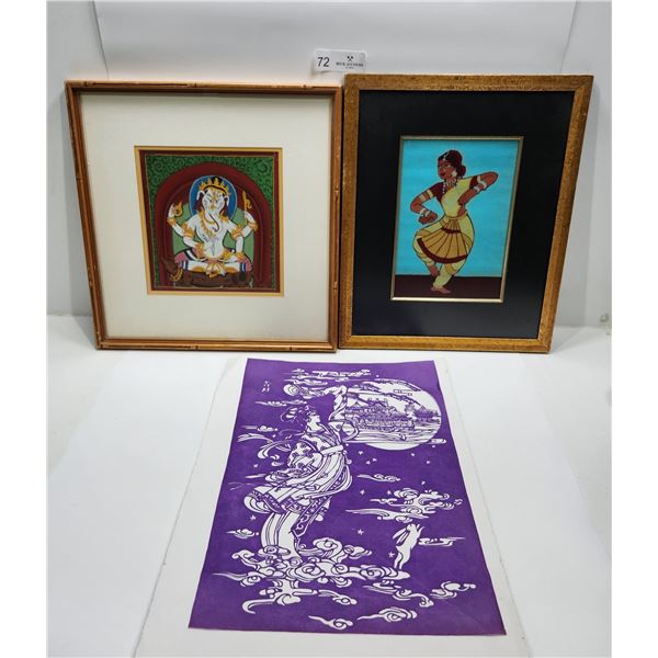 Framed Cultural Prints, And Art Pieces