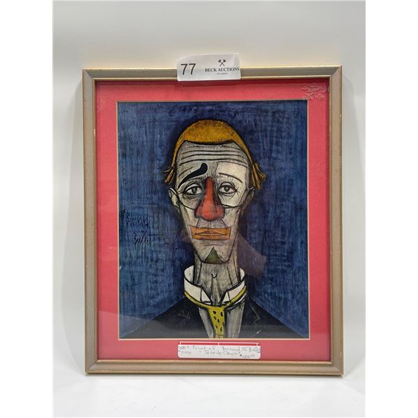 Bernard 55 Buffet, "Tete De Clown"