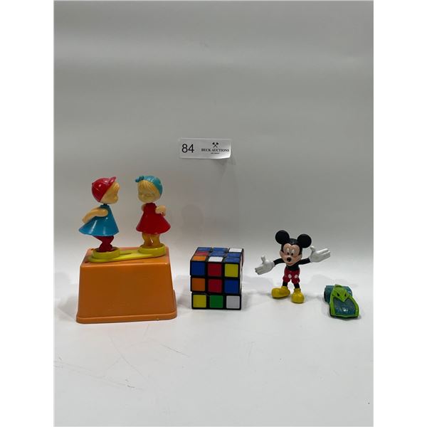 Assortment Of Vintage Toys, Including 1993 Mickey Mouse