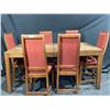 Image 1 : Well Loved Wooden Dining Table With 6 Chairs, 64L x 40W x 30H