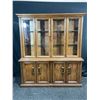 Image 1 : Mid Century Modern Wooden China Cabinet, 63L x 19D x 72H