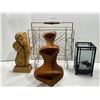 Image 1 : Assored Home Decor, Including A Statue, And Racks