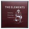 Image 3 : The Elements - Collection of .999 Fine Pure Gold, Silver & Copper Leaf Flakes, Wood Collector Case