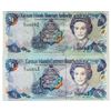 Image 1 : Cayman Islands Monetary Authority - Lot 2 1996 & 1998 $1 -UNC Cat:$65.