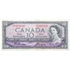 Image 1 : Bank of Canada 1954 $10 - Modified Portrait