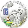 Image 1 : RCM PGA Tour Fine Pure Silver $10 Coin in Gold Ball Display Case