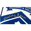 Image 3 : Johnny Bower - Toronto Maple Leaf - Memories & Dreams Banner - Hand Signed in Gold Leaf, +.9999 Fine