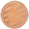 Image 1 : Litecoin Crypto Currency - One Ounce Copper .999