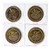 Image 2 : Group of 4 One Dollar Gaming Tokens, Acceptable Only at The Horseshoe, Dice, Black Jack, Slots, Poke