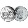 Image 1 : 2004  $5 Dollar Majestic Moose - Pure Silver Coin