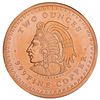 Image 2 : Aztec Calendar .999 Fine 2oz. Copper