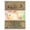 Image 2 : Group of 3 24kt Gold Foil Collector Notes  & .999 Fine Gold Bar