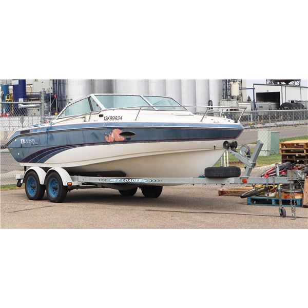 1990 LARSON 22' BOAT, COMES WITH TRAILER