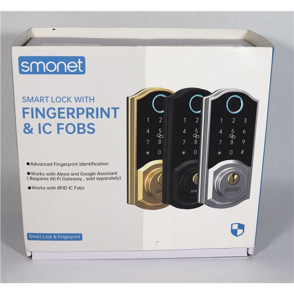 OPEN BOX: SMART LOCK WITH FINGERPRINT & IC FOBS