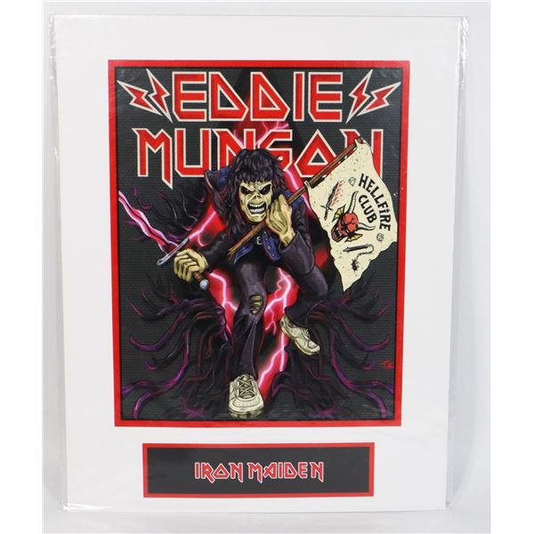 14 X11  PRINT IRON MAIDEN EDDIE MUNSAN HELLFIRE