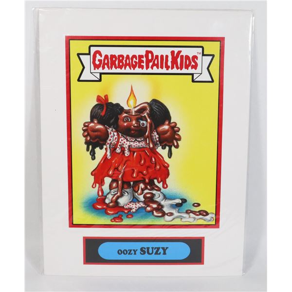 14 X11 PRINT GARBAGE PAIL KIDS OOZY SUZY