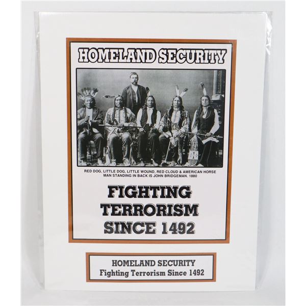 14'X11" HOMELAND SECURITY RED DOG, LITTLE DOG,