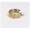 Image 1 : NEW GOLD TONE LOVE DESIGN SIZE 6.5 STAINLESS STEEL