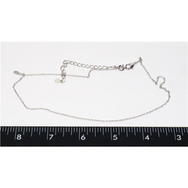 SILVER TONE CHAIN WITH EXTENDER