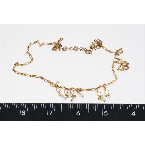 GOLD TONE NECKLACE WITH EXTENDER