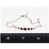 SILVER TONE PINK RHINESTONE DAINTY BRACELET