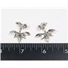 Image 1 : SILVER TONE RHINESTONE STUD EARRINGS