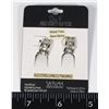 D & V AVACO CLIP ON SILVER TONE EARRINGS